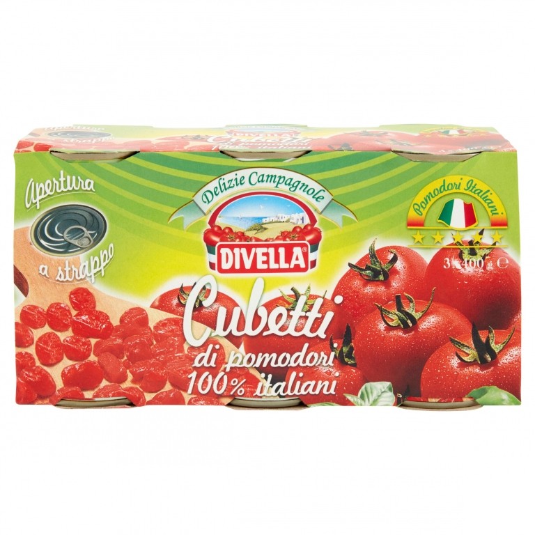 POLPA CUBETTI DIVELLA GR.400X3 LATT.              