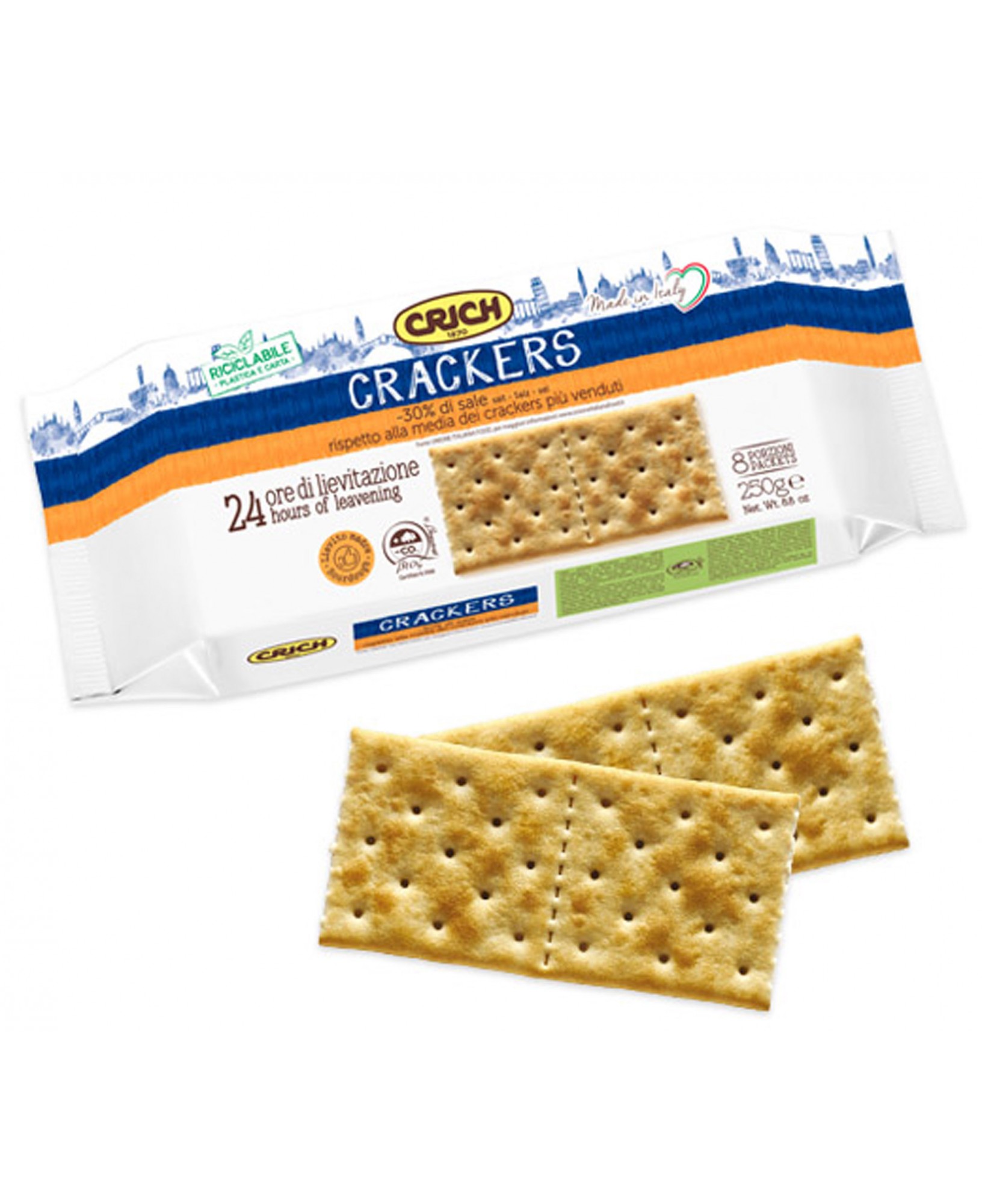 CRACKERS CRICH NON SALATI GR250                   