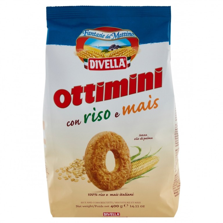 BISC. DIVELLA OTTIMINI RISO E MAIS GR400          