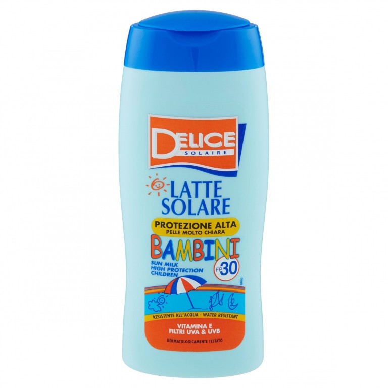 DELICE LATTE SOLARE BAMBINI SFP30 ML.250          