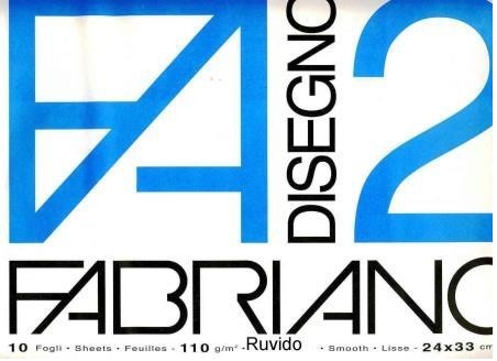 ALBUM DISEGNO FABRIANO F2 FG10 RUVIDO 24X33 PZ.1