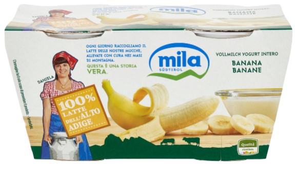 YOGURT MILA BANANA GR.125X2