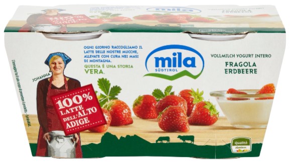 YOGURT MILA FRAGOLA GR.125X2
