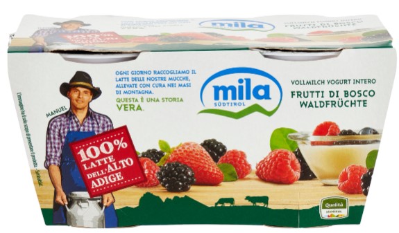 YOGURT MILA FRUTTI DI BOSCO GR.125X2