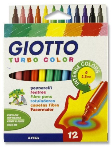 TURBOCOLOR PENNARELLO FILA GIOTTO ASTUCCIO PZ.12