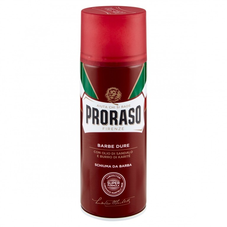 PRORASO SCHIUMA BARBE DURE ML.400