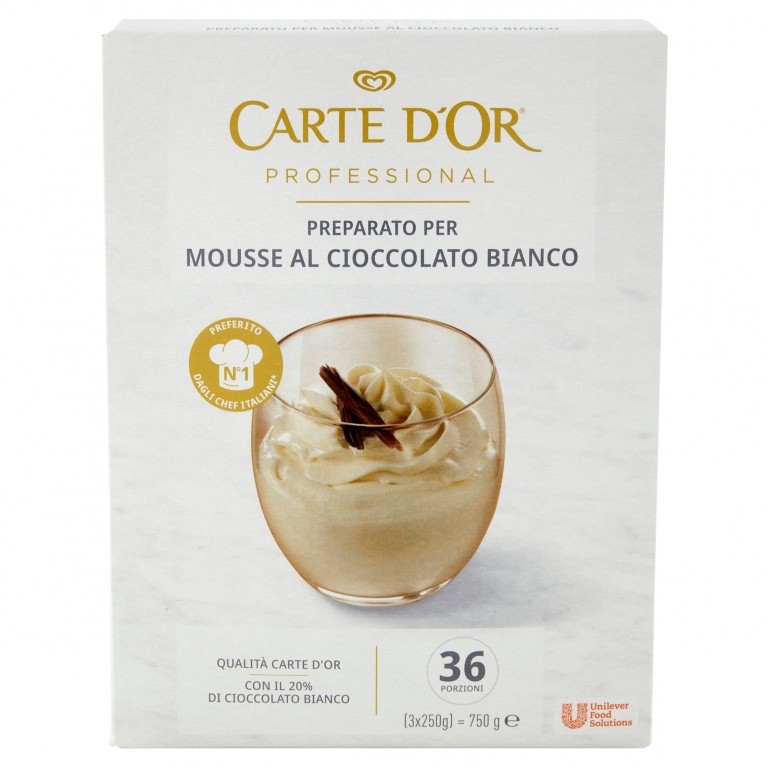 MOUS CHOCO BIANCO 6X3X250 BOX                     