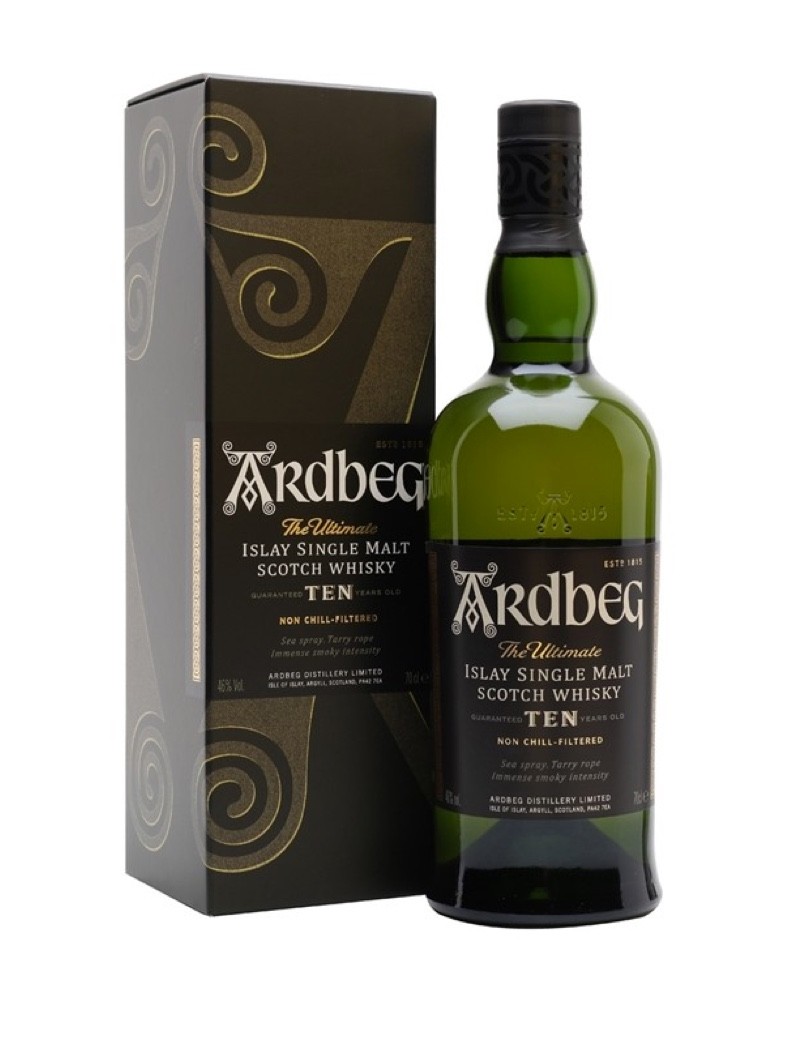 WHISKY ARDBEG 10 YEARS CL.70 AST.