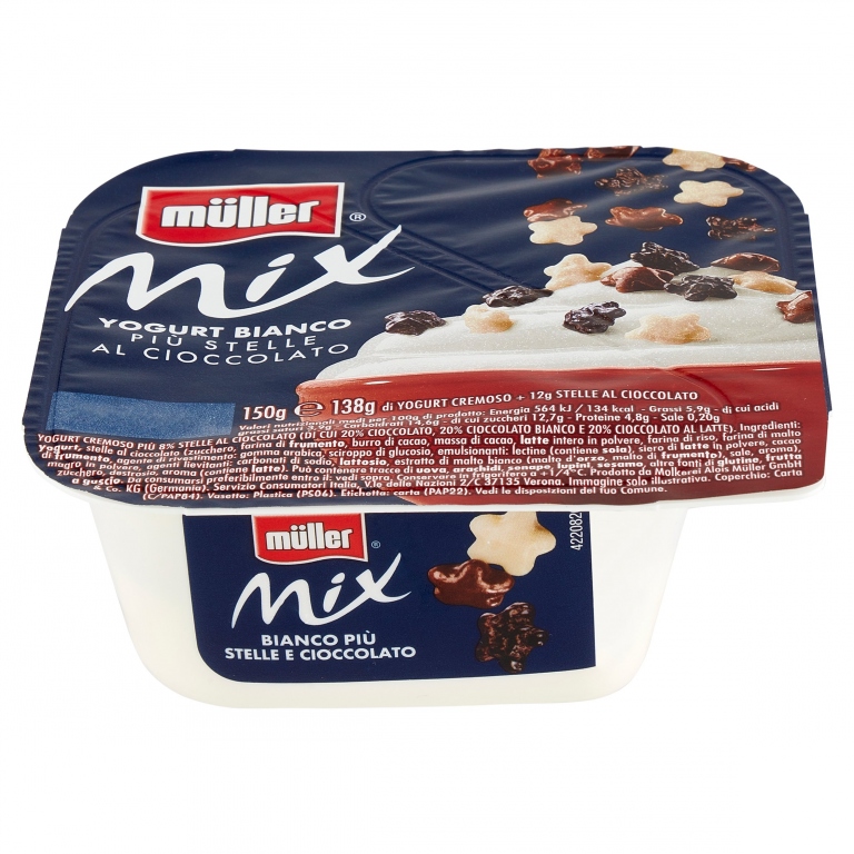 YOGURT MULLER MIX STELLE AL CIOCCOLATO GR.150     