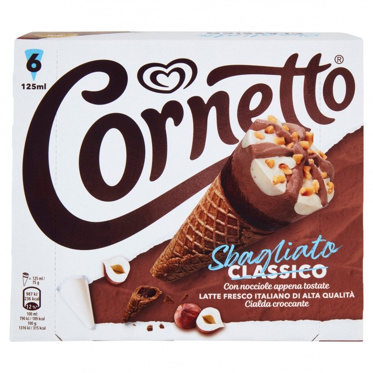 ALGIDA CORNETTO SBAGLIATO NEW X6 G450             