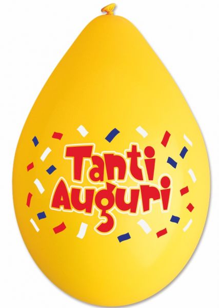 PALLONCINI MEDIUM TANTI AUGURI 20PZ.IN BUSTA 26CM
