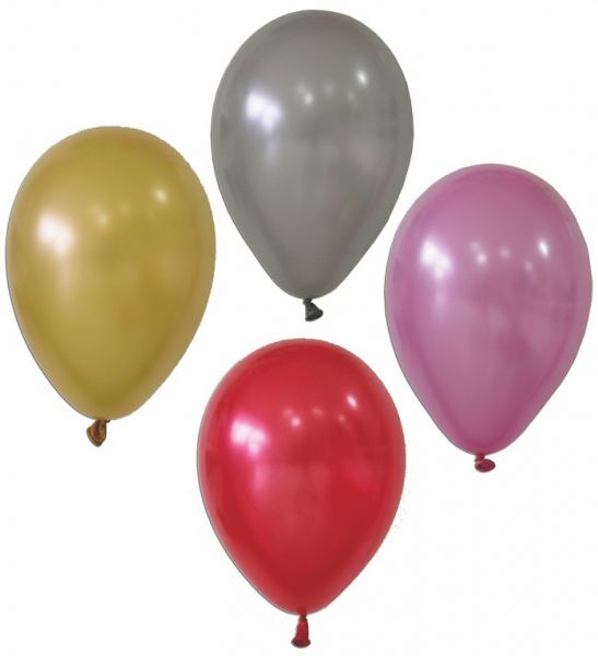 PALLONCINI MEDIUM METALIZZ.20PZ IN BUSTA Ø 26CM