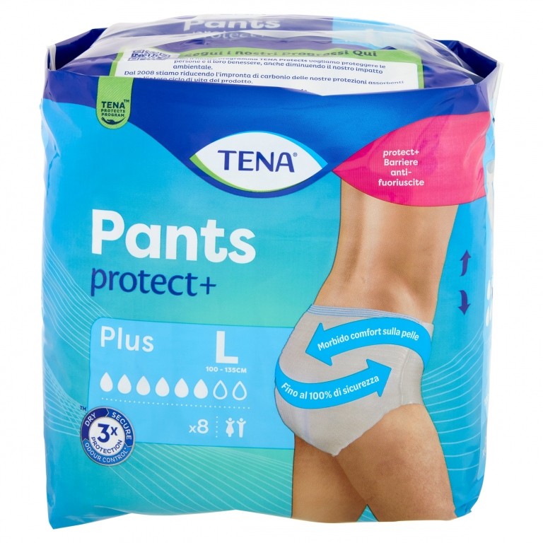 PANN.INCONT.TENA PANTS PLUS LARGE PZ.8