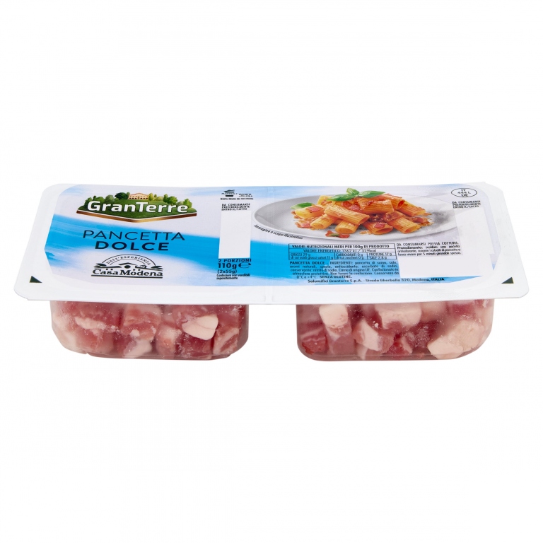 PANCETTA CUBETTI CASAMODENA DOLCE GR.110 NEW      
