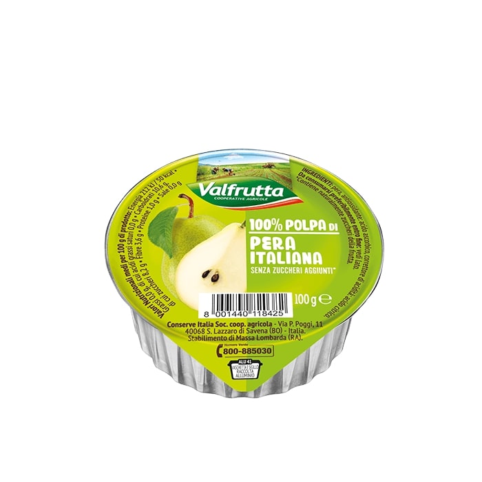 VALFRUTTA POLPA DI FRUTTA PERA GR.100X60