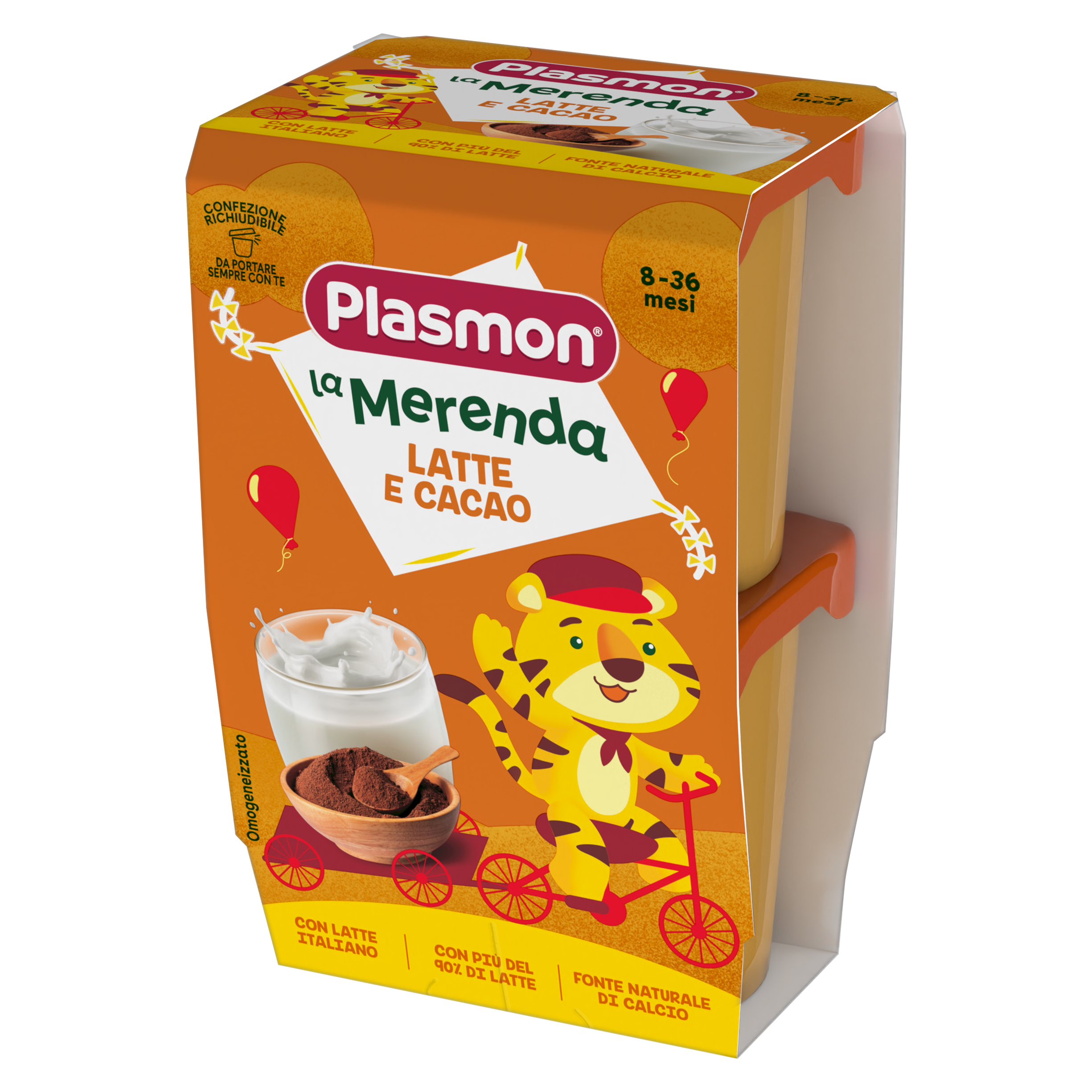 MERENDA PLASMON LAT/CACAO GR.120X2