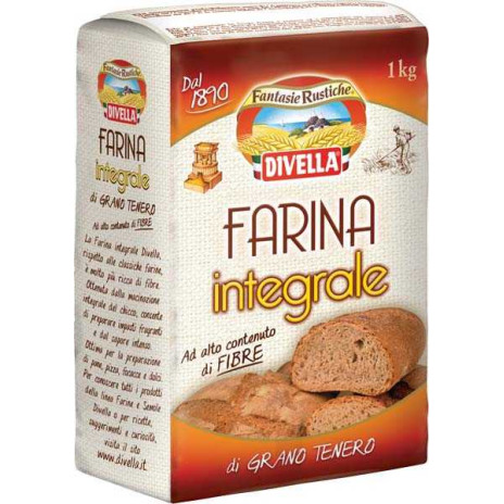 FARINA DIVELLA INTEGRALE KG.1