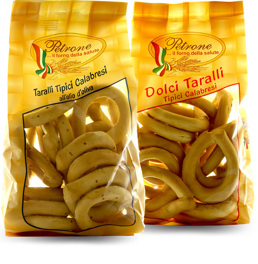 TARALLI TIPICI CALABRESI PETRONE GR.350           
