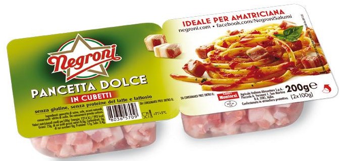 PANCETTA CUBETTI NEGRONI DOLCE GR.140             