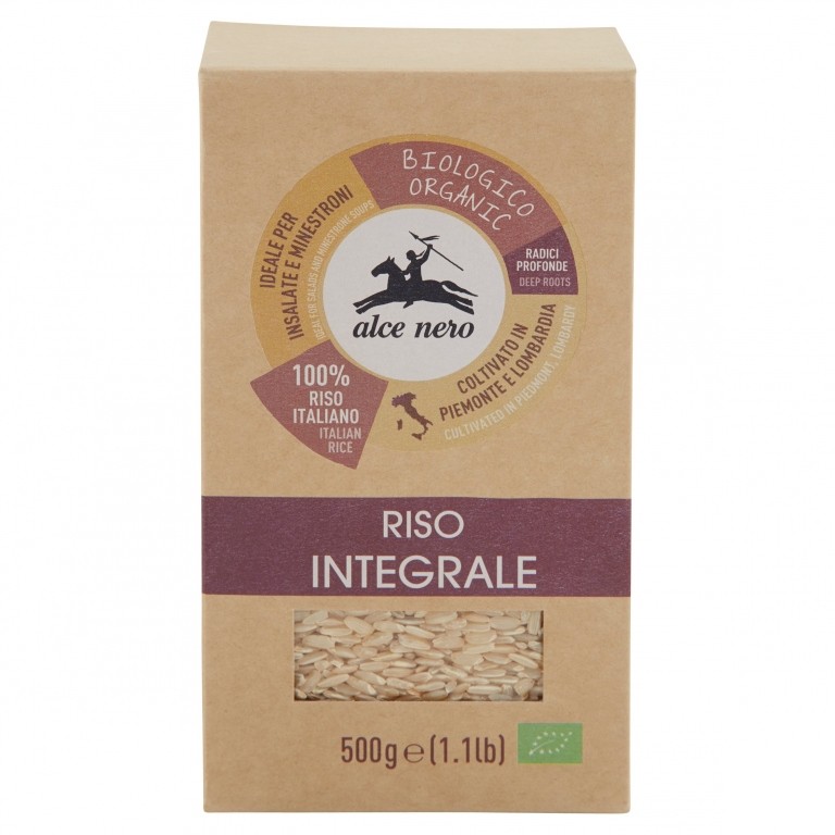 RISO INTEGRALE BIO ALCE NERO GR.500