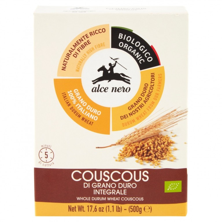 COUS COUS GRANO DURO INTEGRALE ALCE NERO G500     