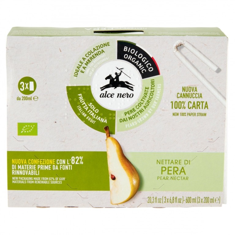 NETTARE DI PERA BIO ALCE NERO BK ML200X3          