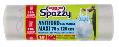 SACC.NETT.SPAZZY TRASPAR.C/MANICO 70X120 LT110    