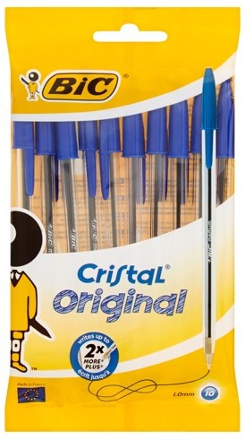 PENNA SFERA BIC CRISTAL COL.BLU BLISTER X10