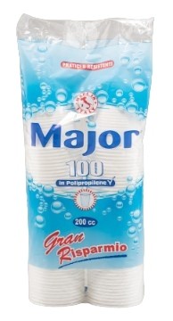 BICCHIERI MAJOR/ROYAL PP 200CC DUPLO B.CO