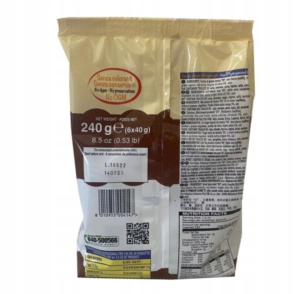 TARALLINI PUGLIALIMENTARI TRAD.MPK GR40X6