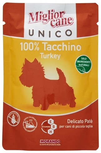 MORANDO CANE UNICO 100% TACCHINO GR.100