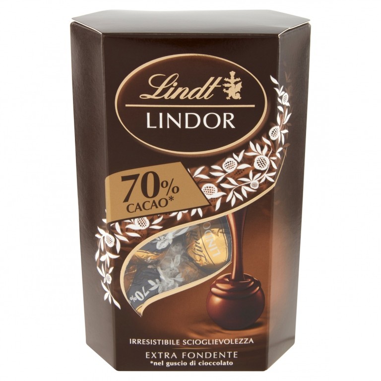 LINDT CORNET LINDOR 70% CACAO GR.200              