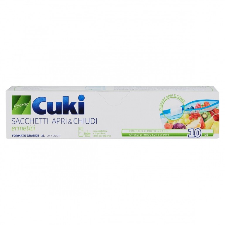 SACCH.APRI&CHIUDI CUKIX10PZ GRANDE                