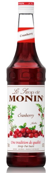 MONIN SCIROPPO CRANBERRY CL.70 (MIRTILLO ROSSO)   
