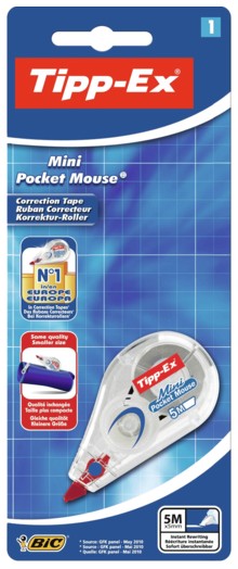 CORRETTORE MINI POCKET MOUSE BL.1 BIC