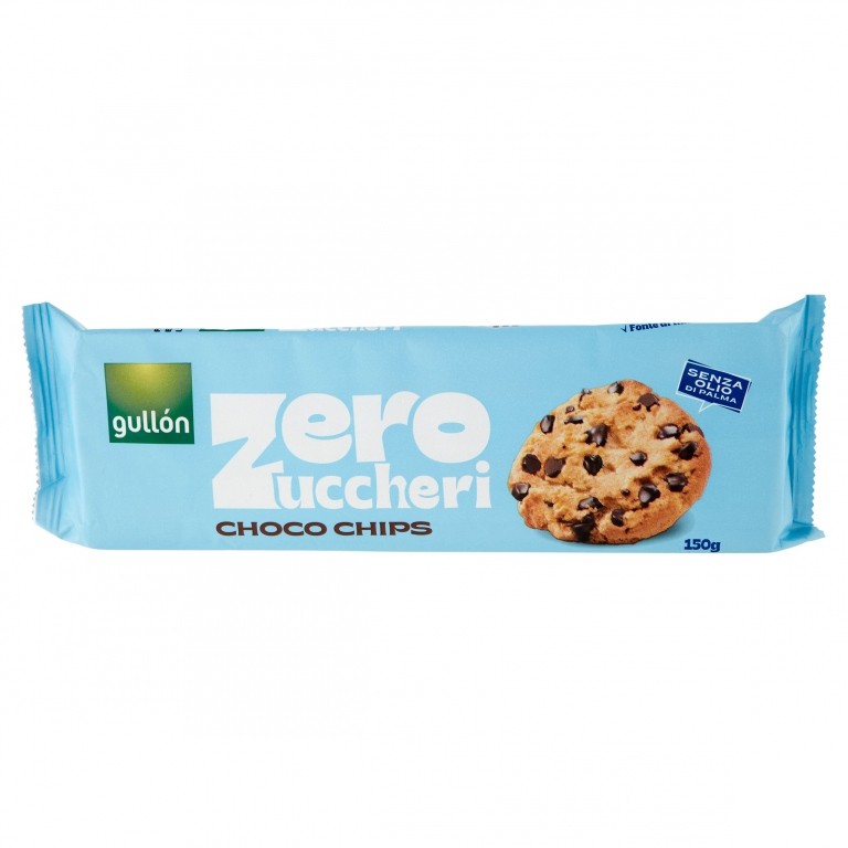 BISC.GULLON CHOCO CIPS ZERO ZUCCHERI 150G         