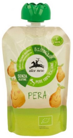 PUREA DI PERA BIO ALCE NERO DOYPACK G100