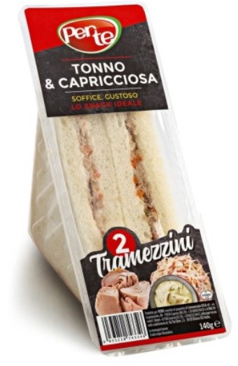 TRAMEZZINO TONNO CAPRICCIOSA PER TE 140GR