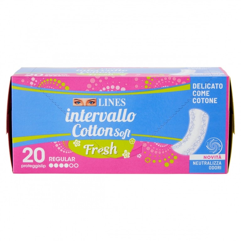 ASS.LINES INTERVALLO FRESH COTTON DIST.X20 P.SLIP
