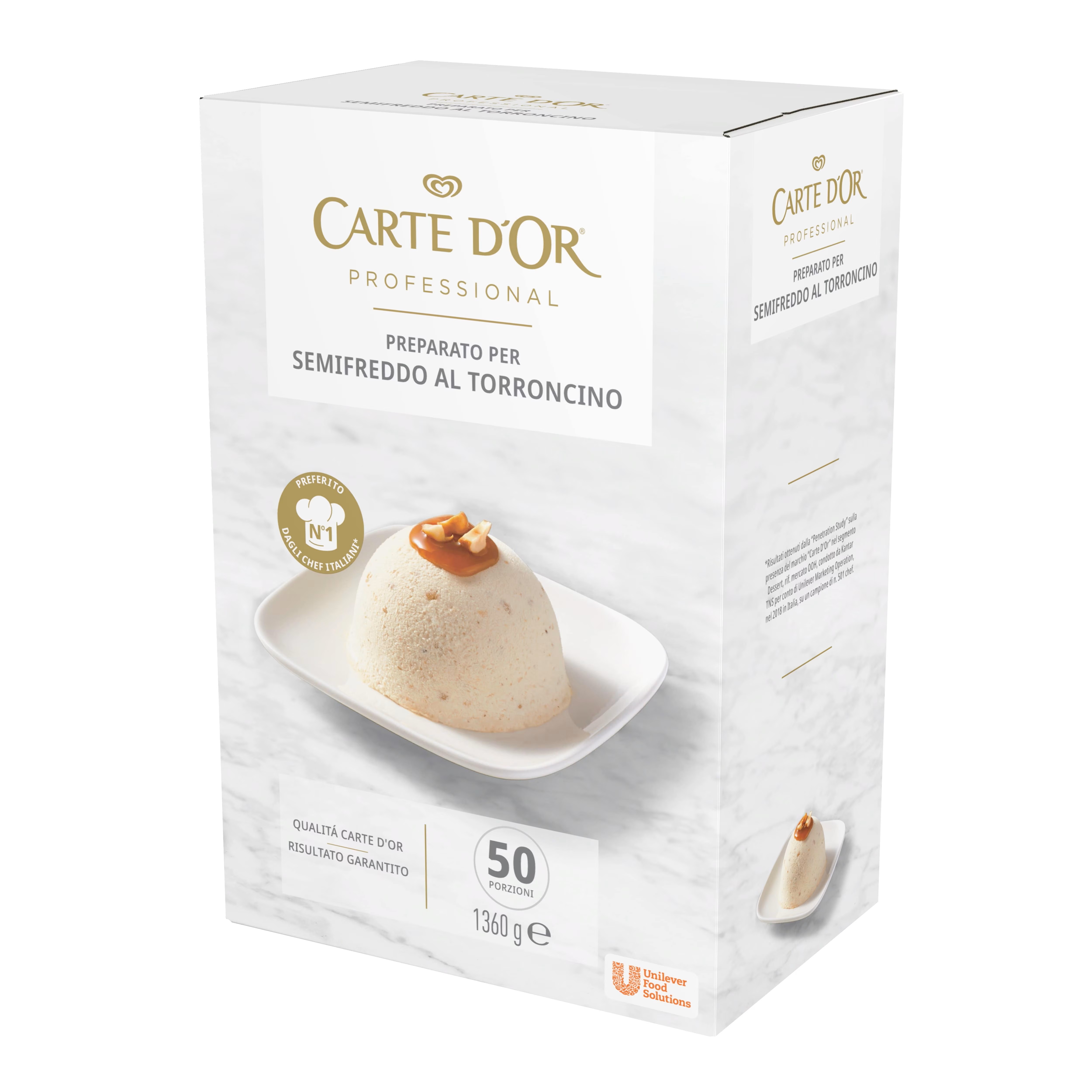 CARTE D'OR SEMIFREDDO AL TORRONCINO GR.1360       