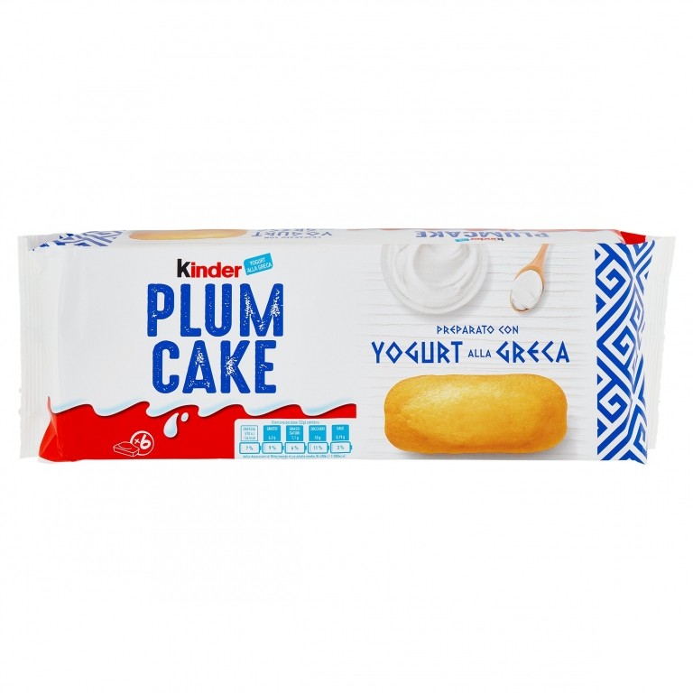 FERRERO KINDER PLUMCAKE YOGURT ALLA GRECA T.6     