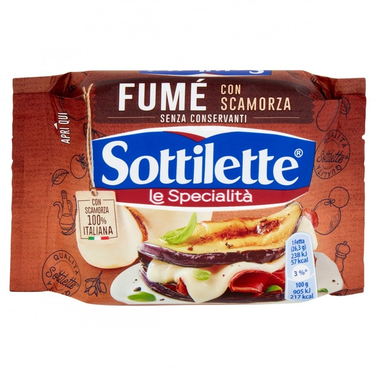 SOTTILETTE FUME' CON SCAMORZA GR.158              