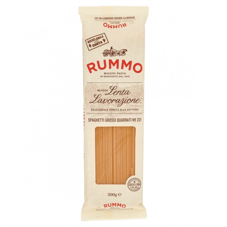 PASTA RUMMO N.221 SPAGH.GROSSI QUADR.GR.500
