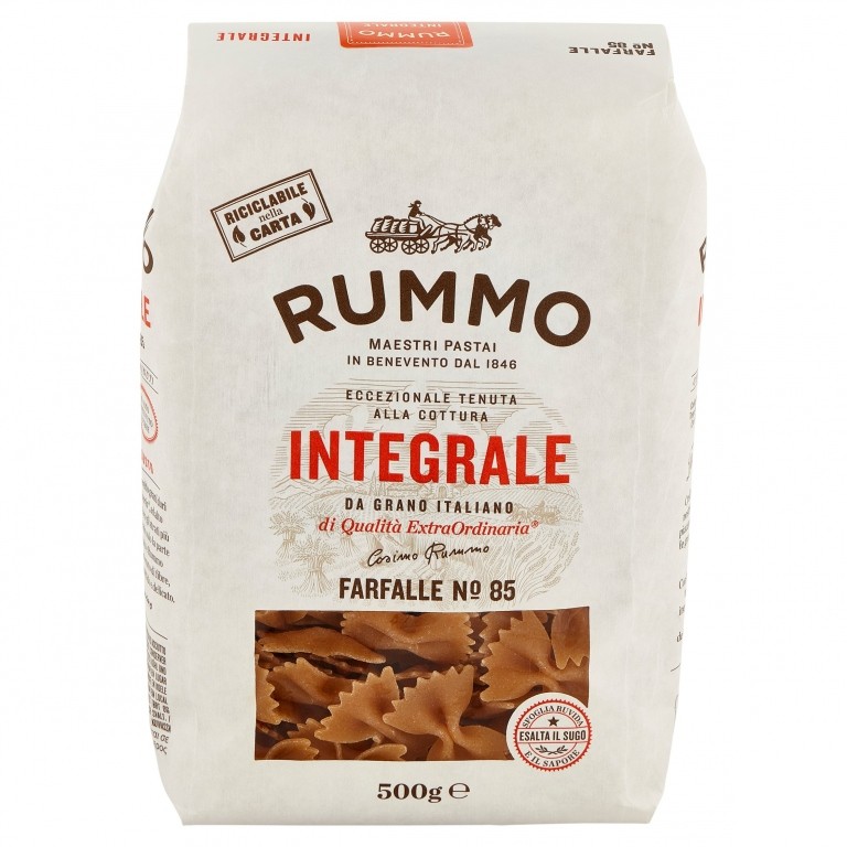 PASTA RUMMO INTEGR.N.85 FARFALLE GR.500