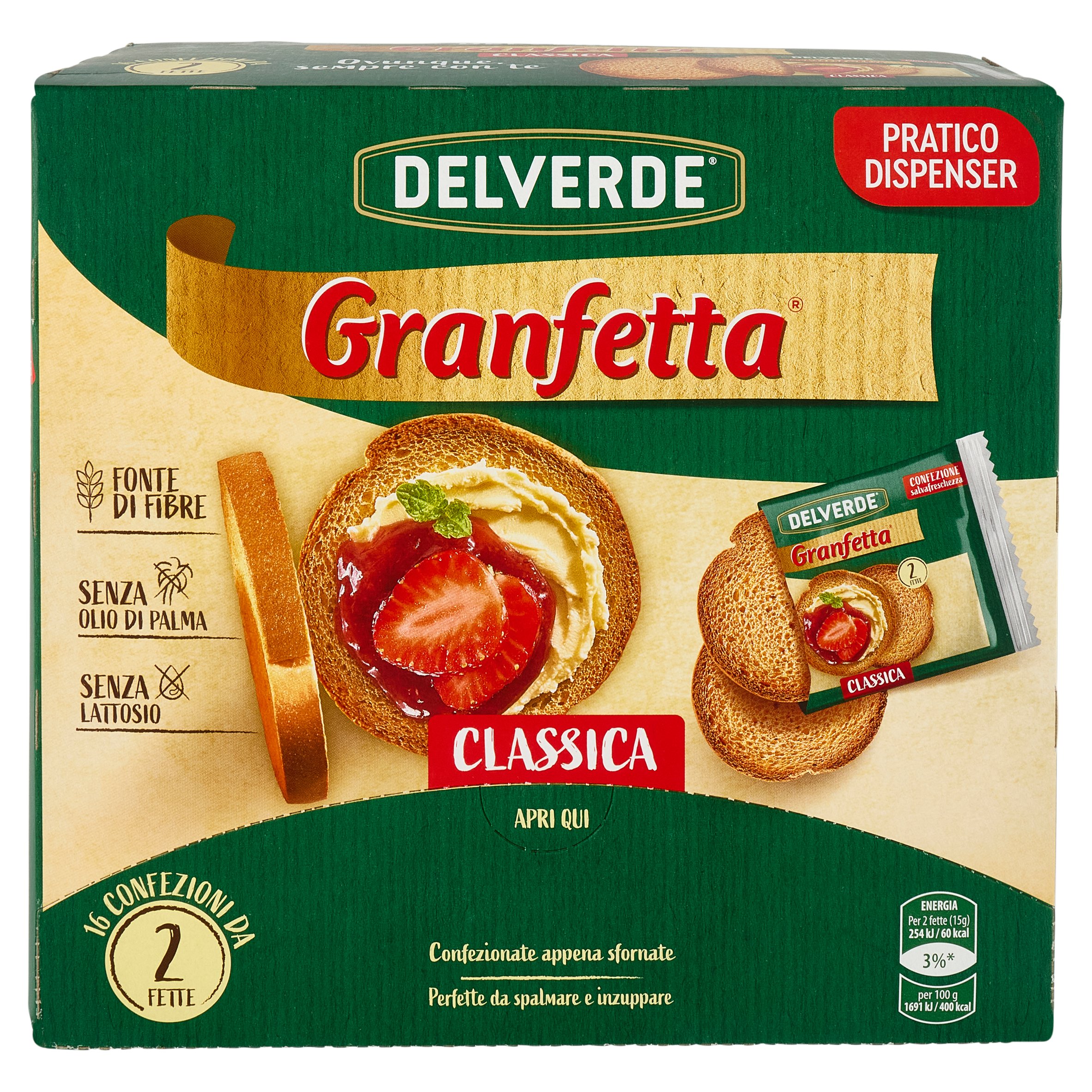 FETTE BISC.DELVERDE DORATE MONOPORZ.GR240