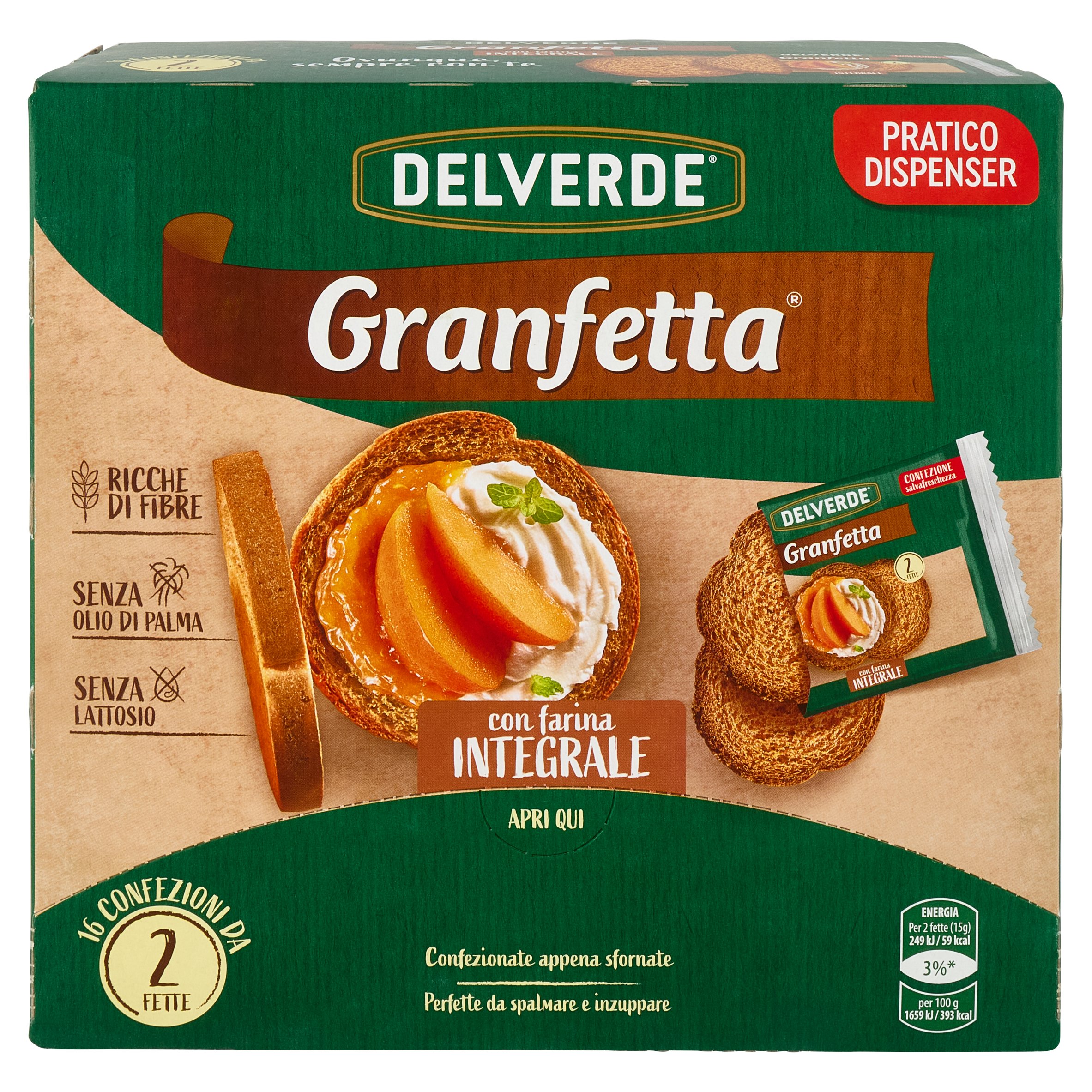 FETTE BISC.DELVERDE INTEGR.MONOPORZ.GR240