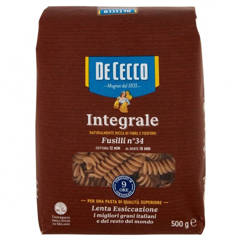 PASTA DE CECCO INTEGR.FUSILLI N34 G500