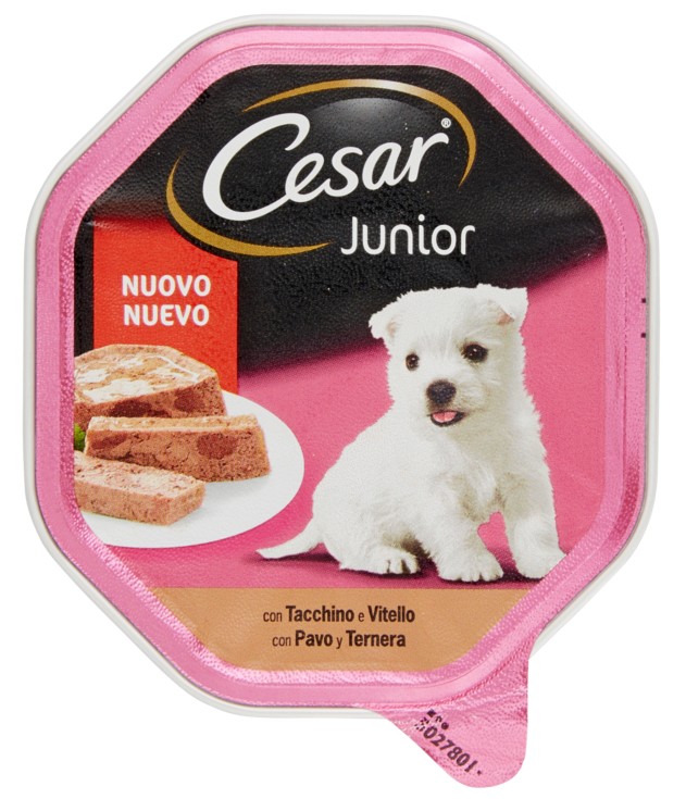 CESAR JUNIOR PUPPY VITELLO E TACCHINO 150 GR.     