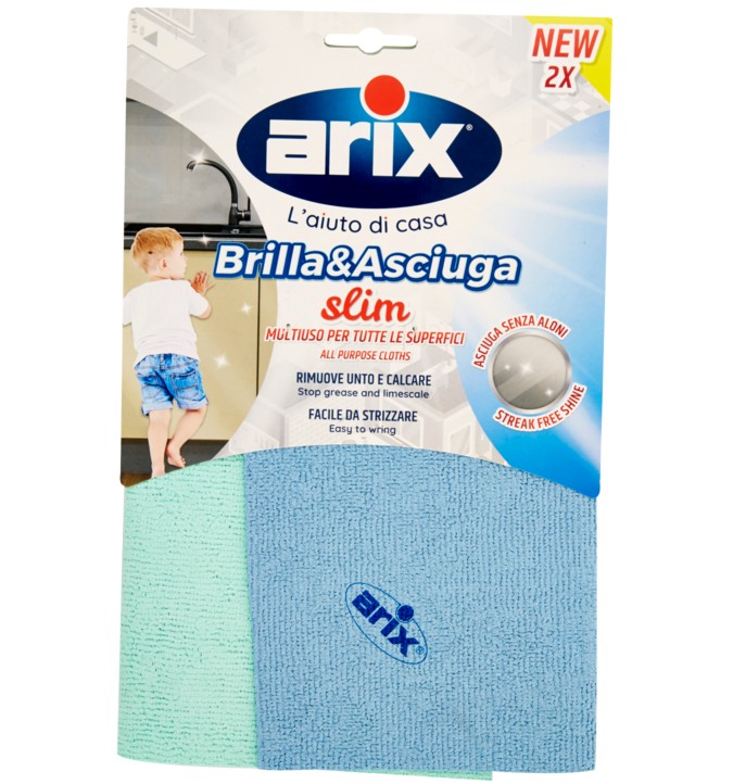ARIX TONKITA PANNO MULTIUSO BRILLA&ASCIUGA 2PZ    