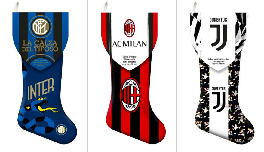 CALZA ICAM JUVE/INTER/MILAN GR.140X40PZ EXPO      